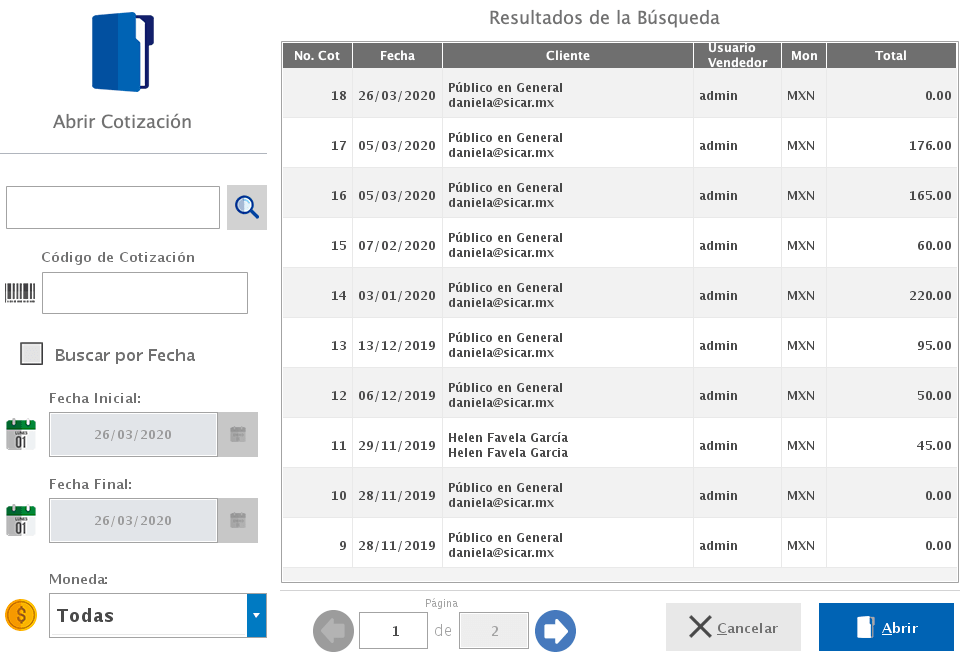 punto de venta-cotización