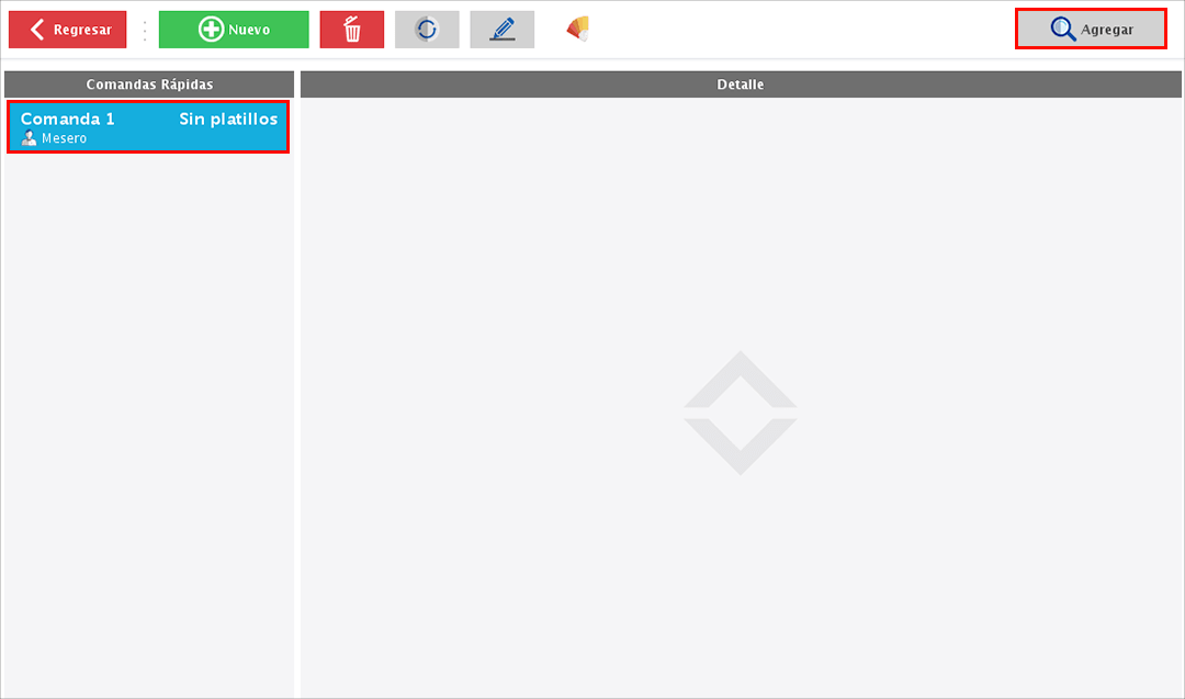 punto de venta-comanda rápida