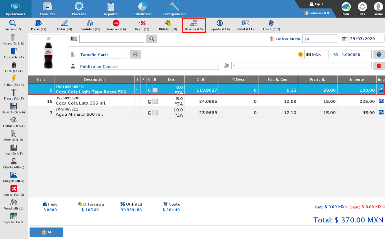 punto de venta-cotización