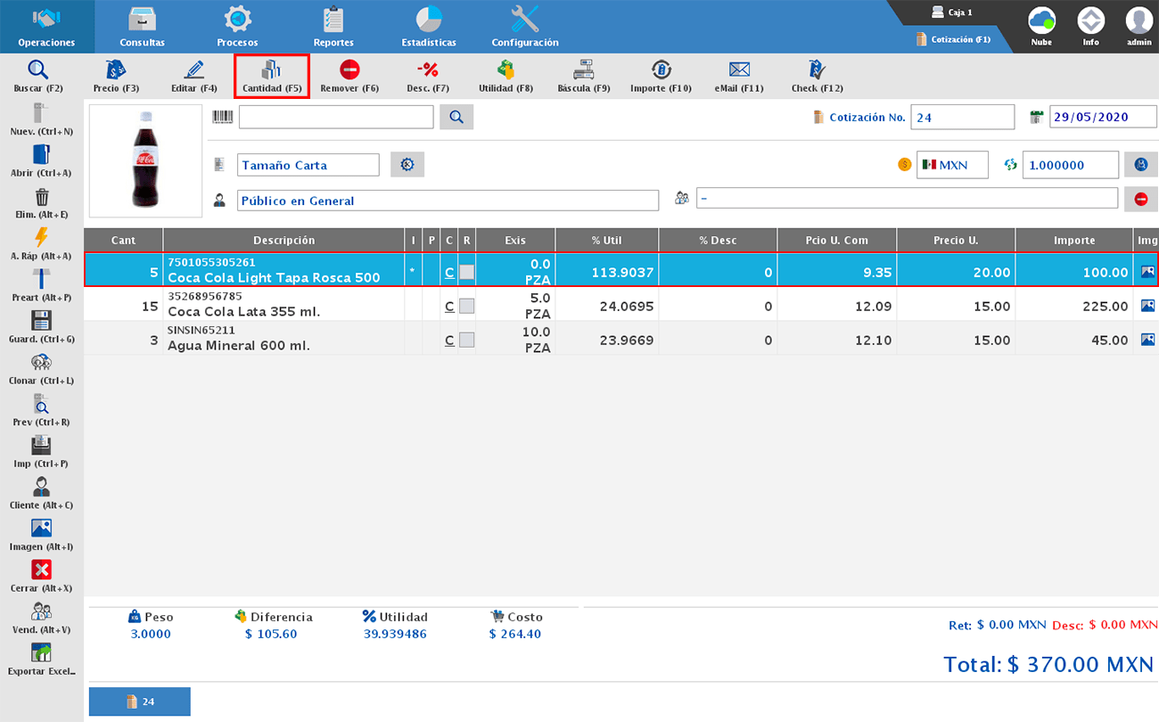 punto de venta-cotización