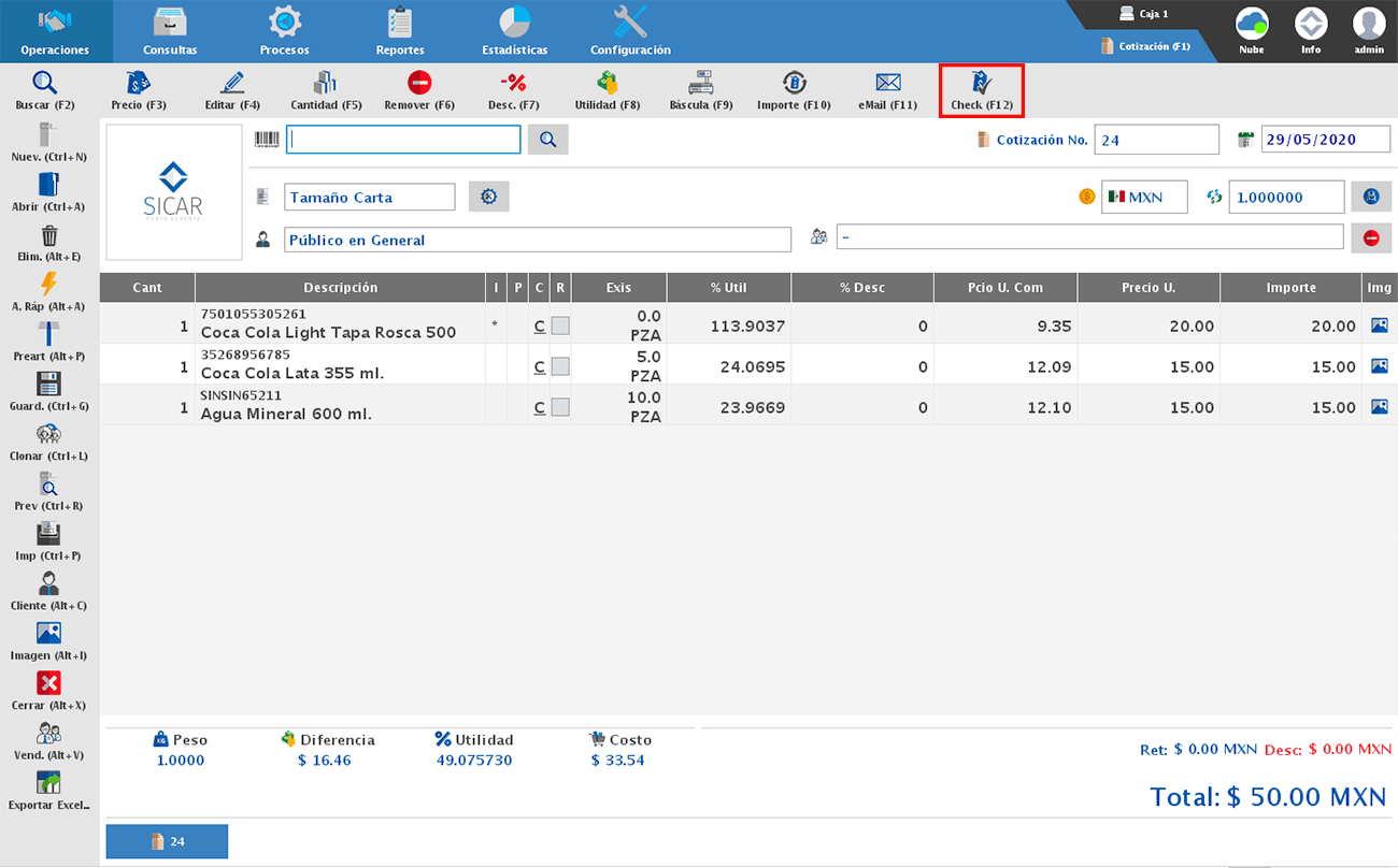 punto de venta-cotización