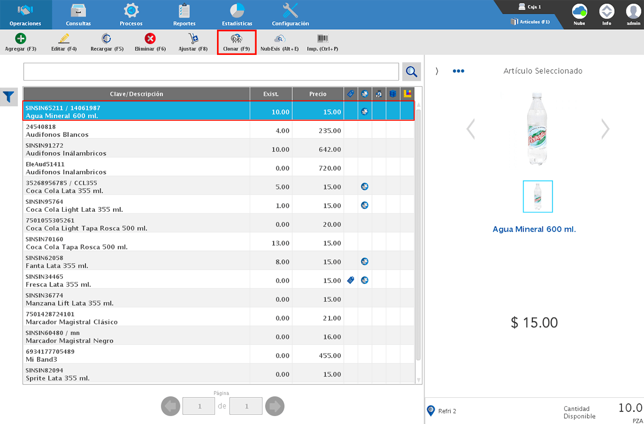 punto de venta-articulos