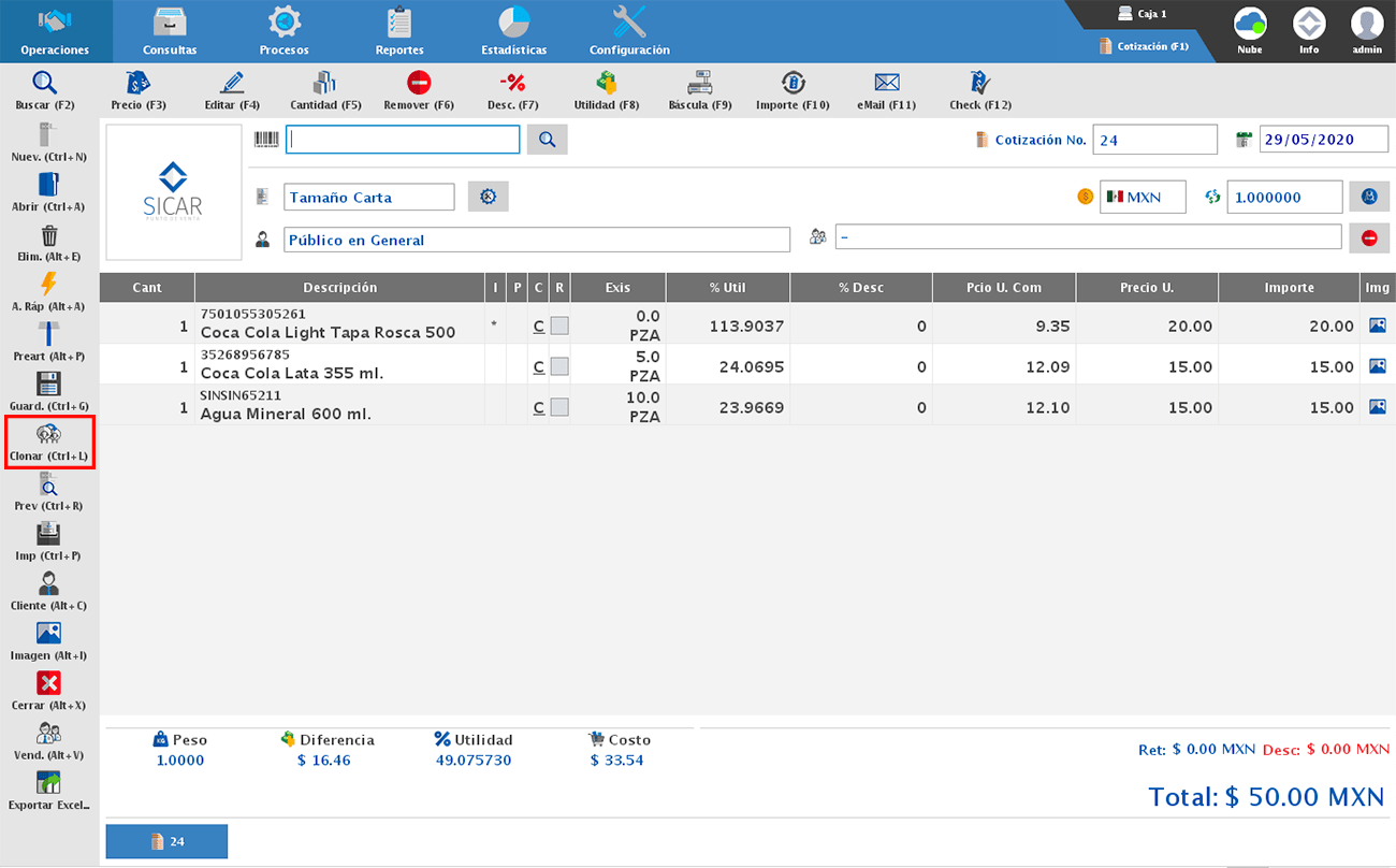 punto de venta-cotización