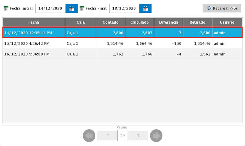 punto de venta-corte de caja