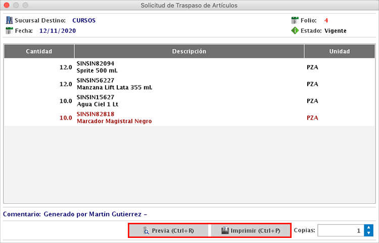 punto de venta-traspasos