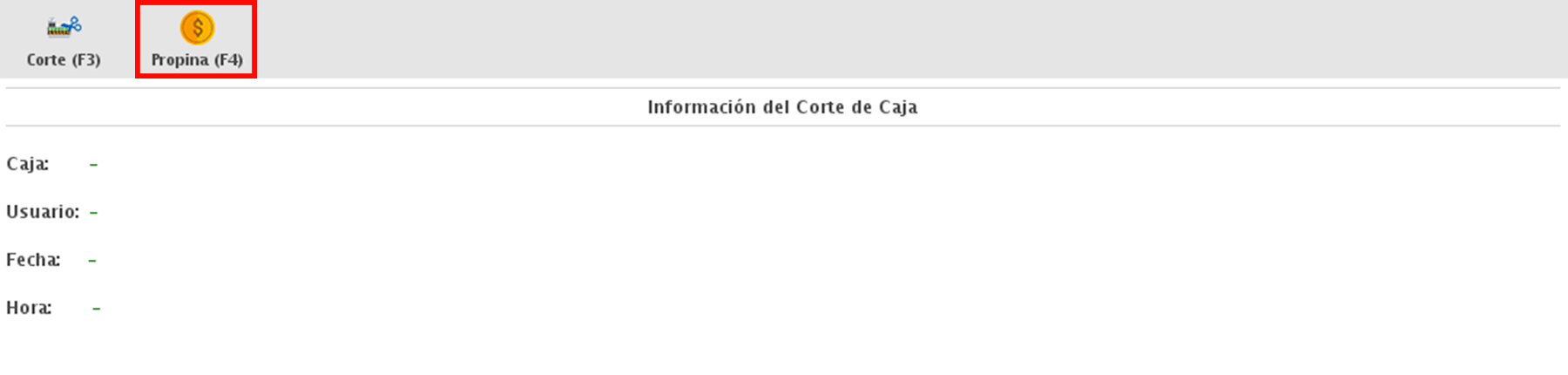 punto de venta-corte de caja