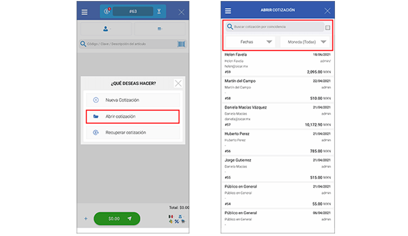 punto de venta-sicar móvil