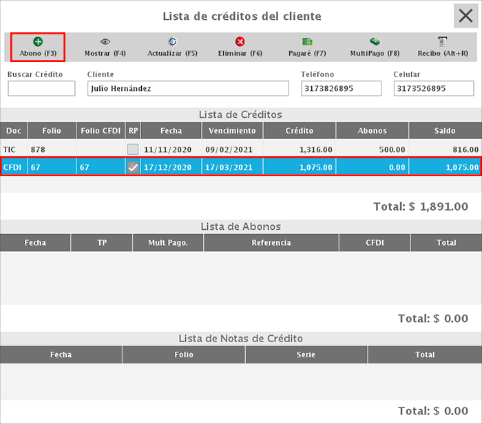 punto de venta-créditos