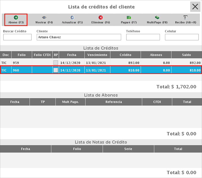 punto de venta-créditos