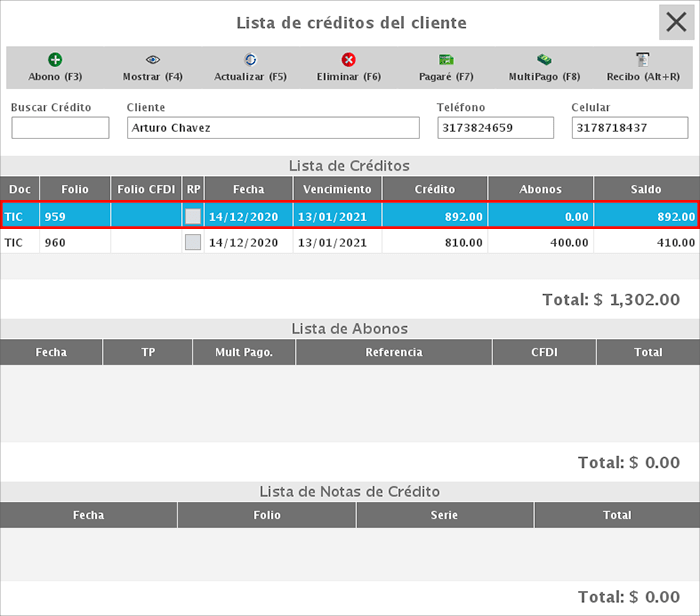 punto de venta-créditos
