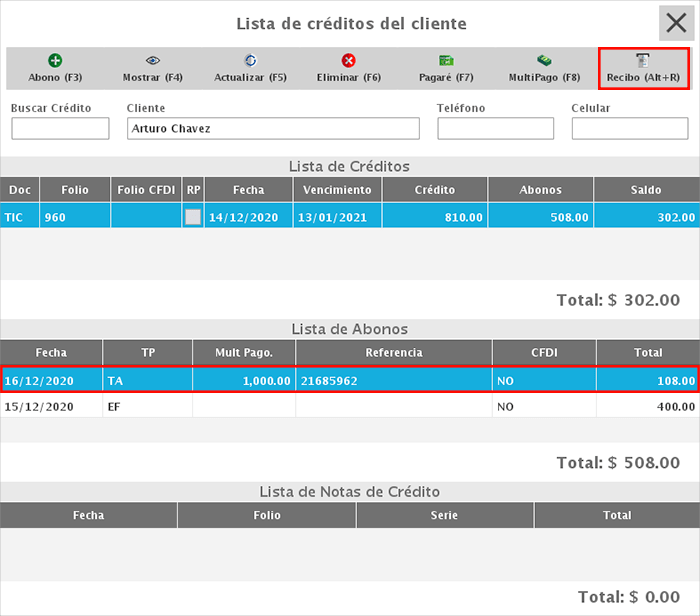 punto de venta-créditos