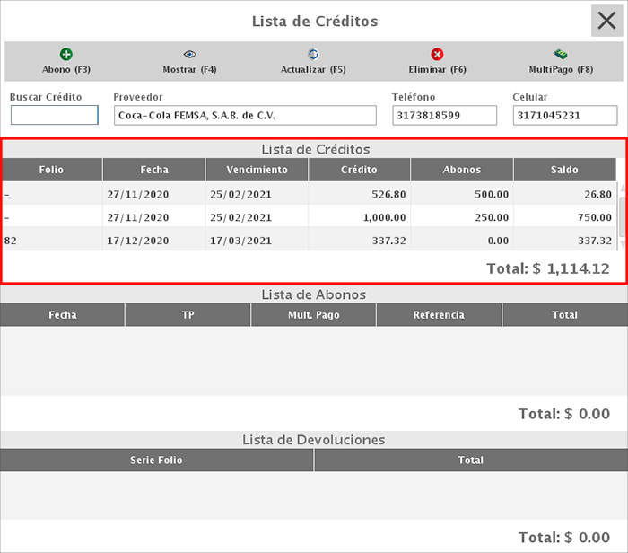 punto de venta-créditos