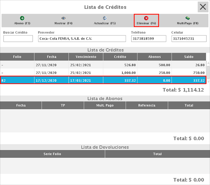 punto de venta-créditos