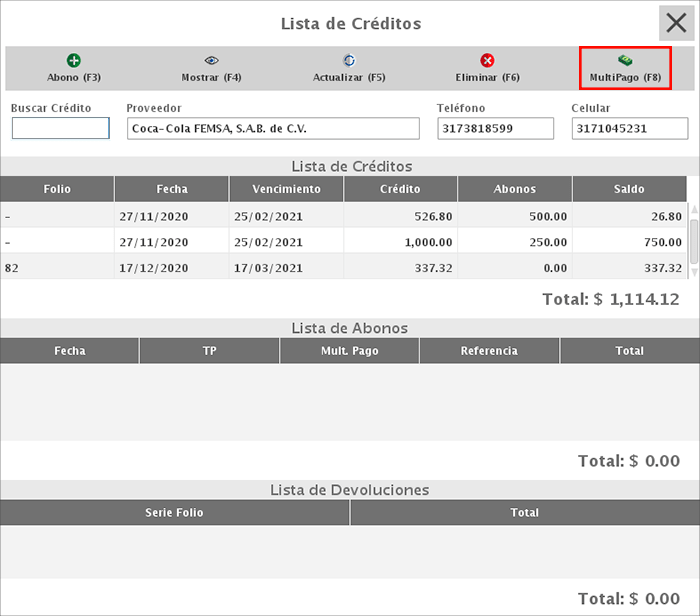 punto de venta-créditos