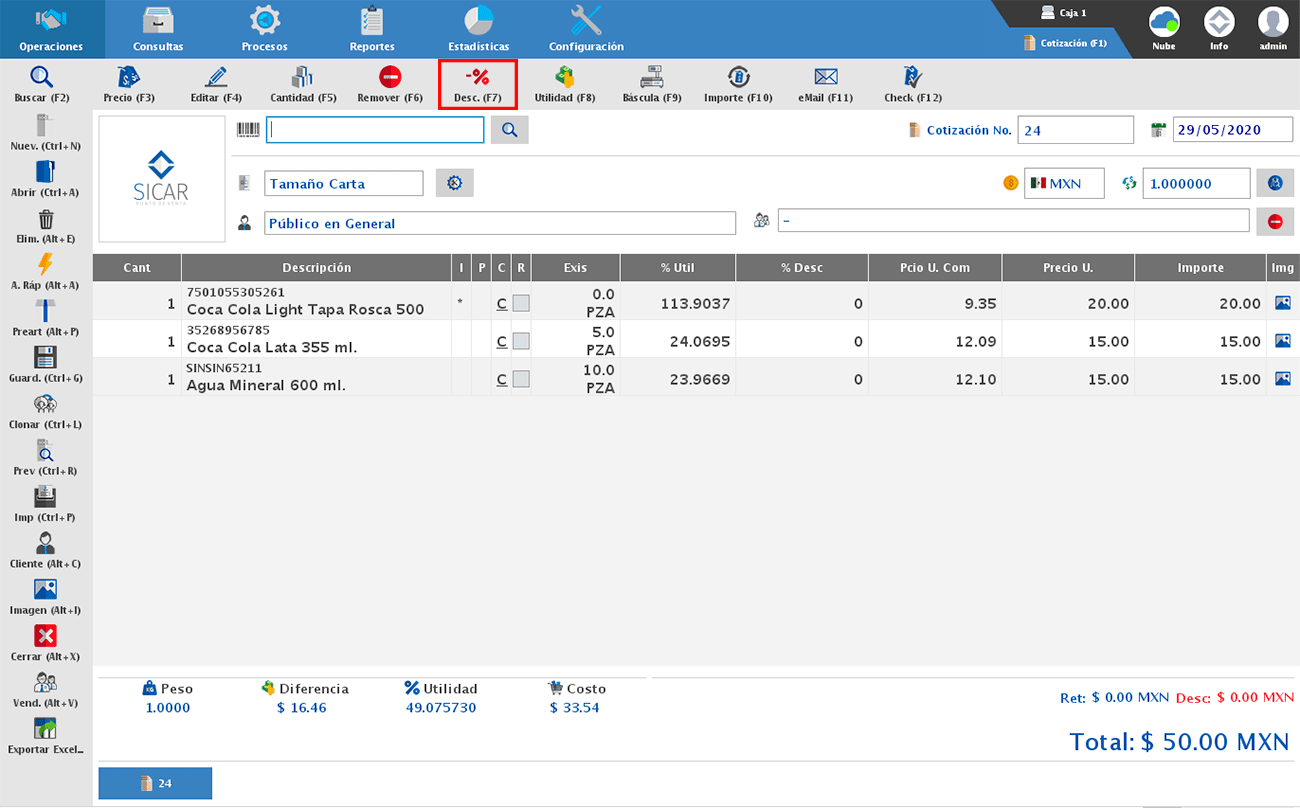 punto de venta-cotización