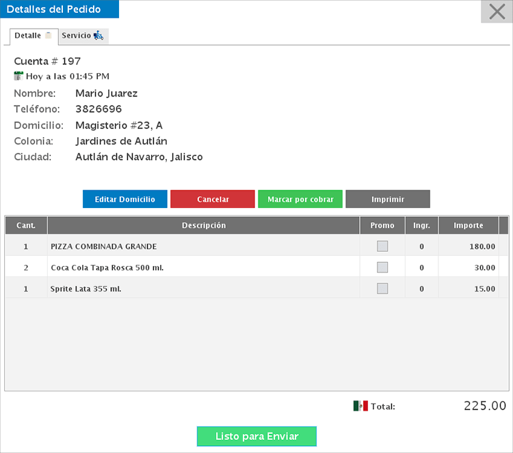 punto de venta-pedido