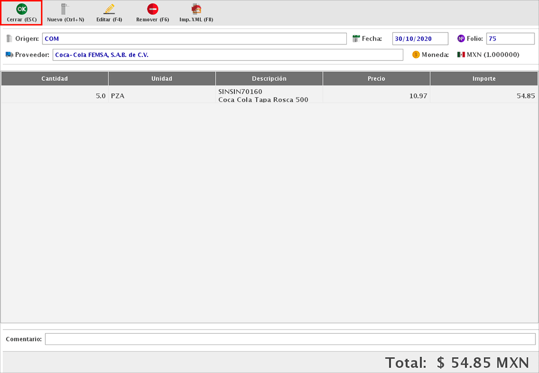puto de venta-devoluciones