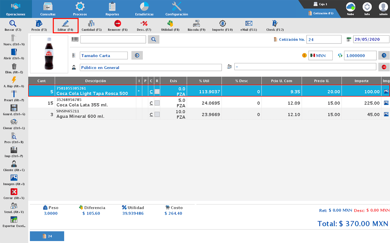 punto de venta-cotización