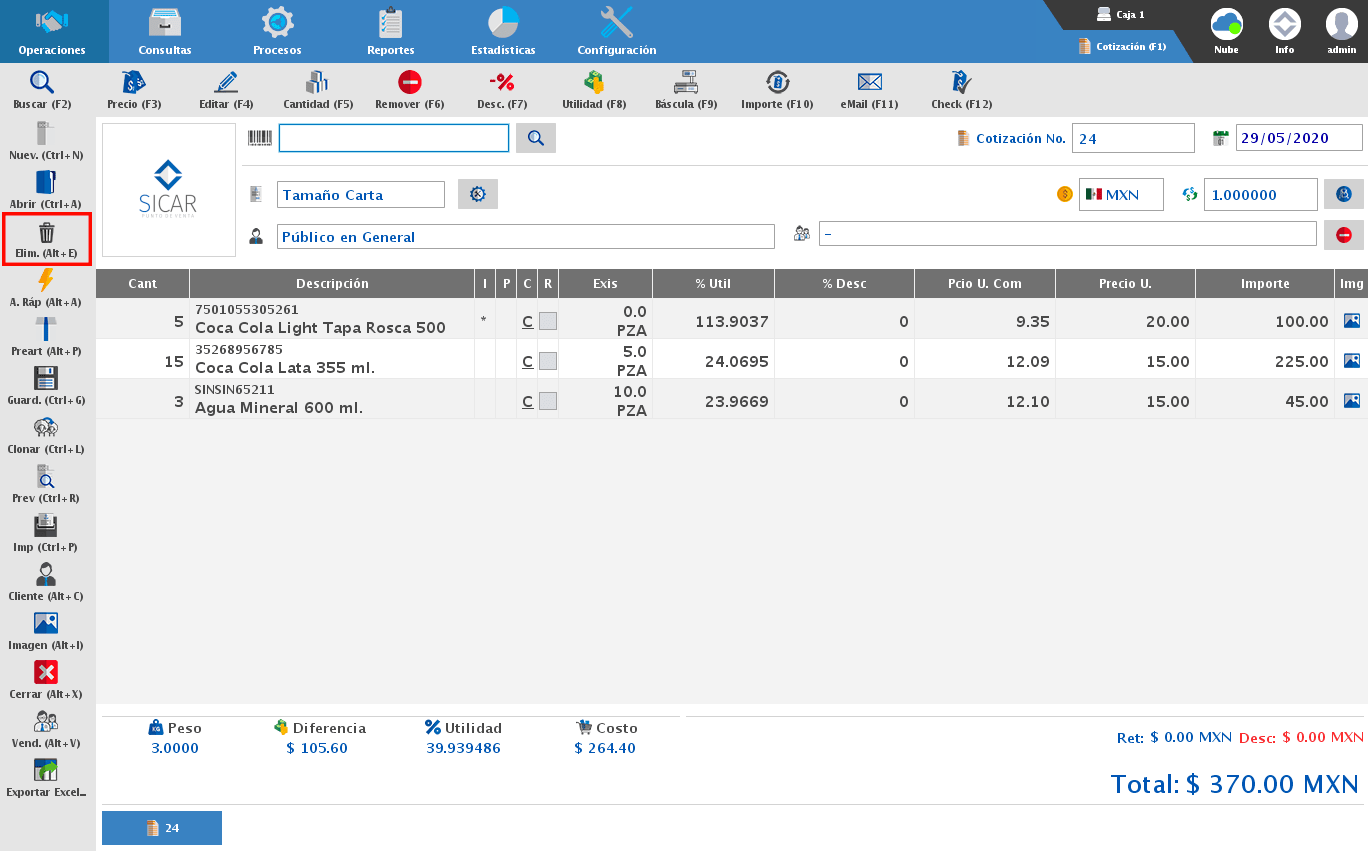 punto de venta-cotización