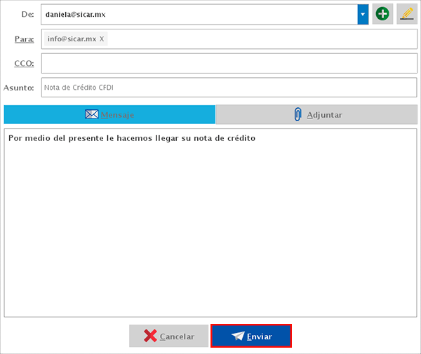 punto de venta-enviar