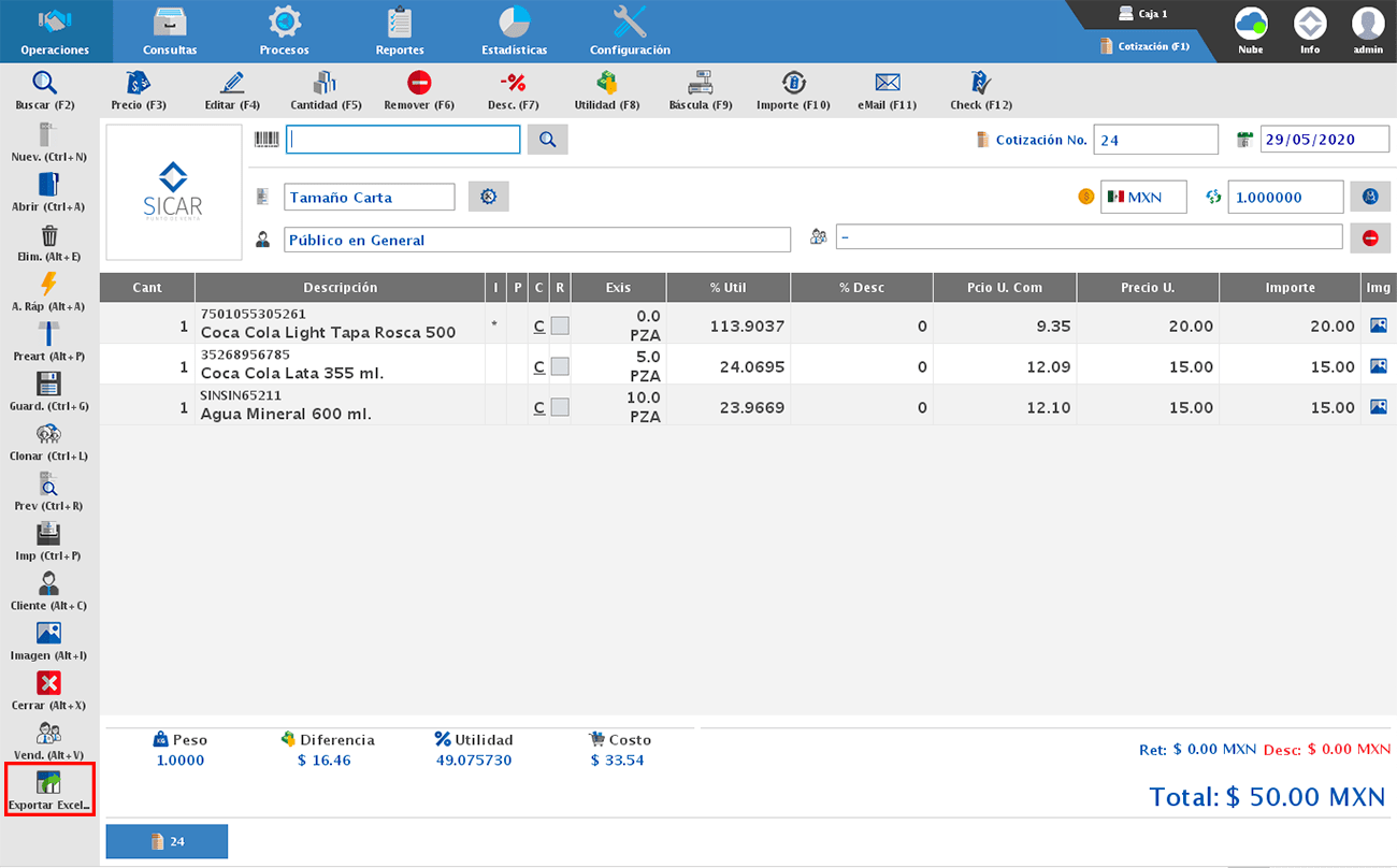 punto de venta-cotización