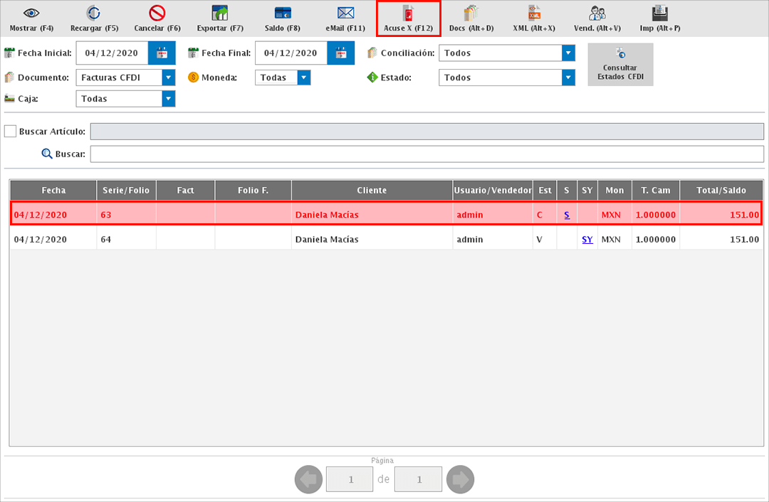 punto de venta-acuse