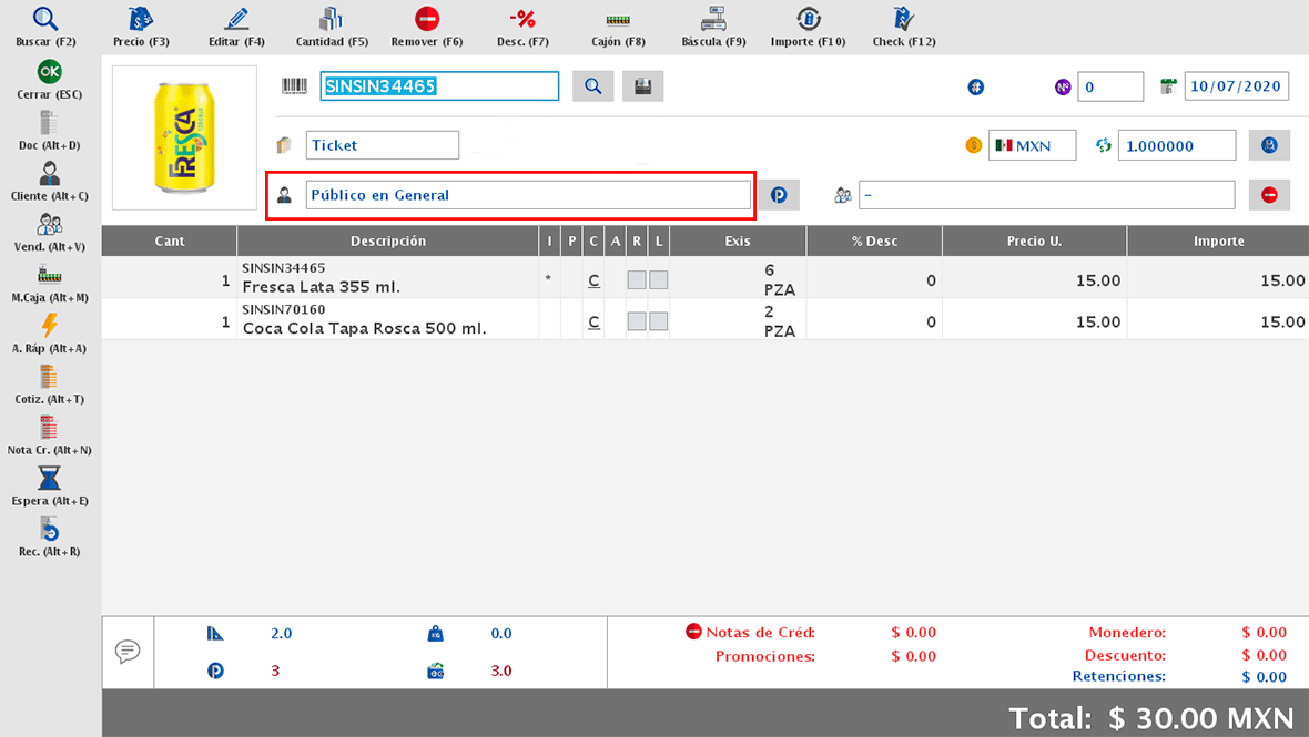 punto de venta-ventas