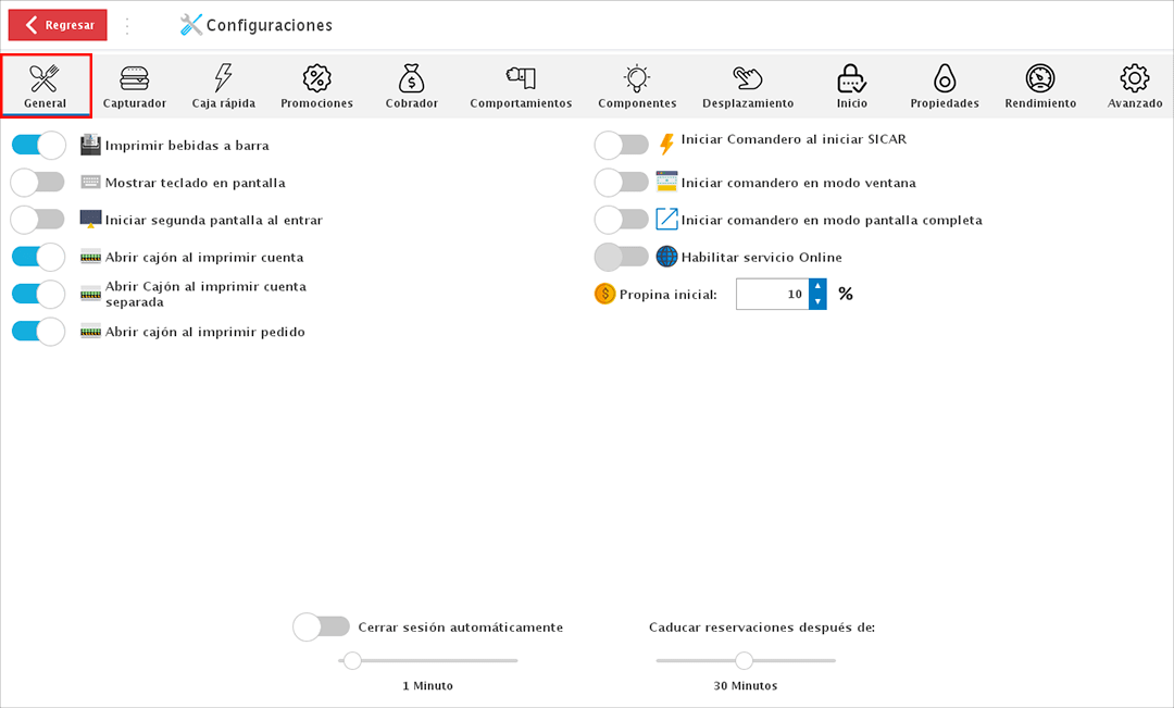 punto de venta-configuracion comandero