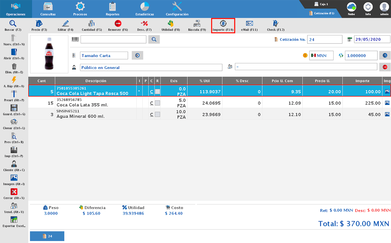 punto de venta-cotización