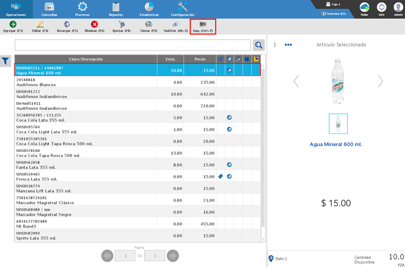 punto de venta-articulos