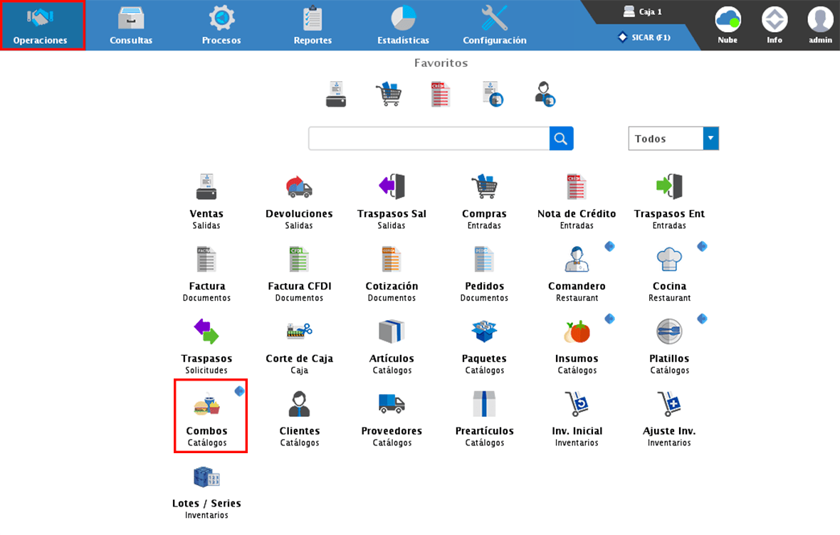 punto de venta-combos