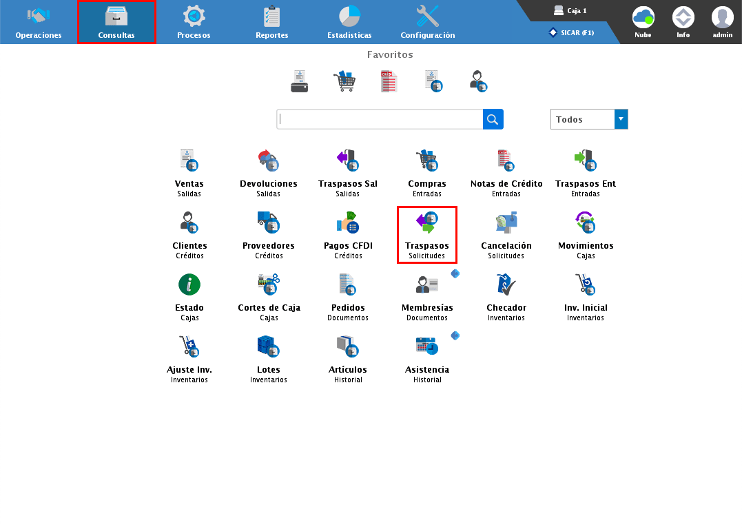 punto de venta-traspasos