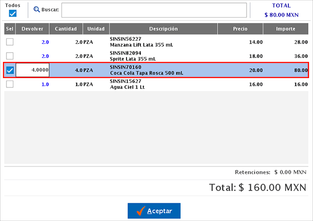 punto de venta-nota de crédito