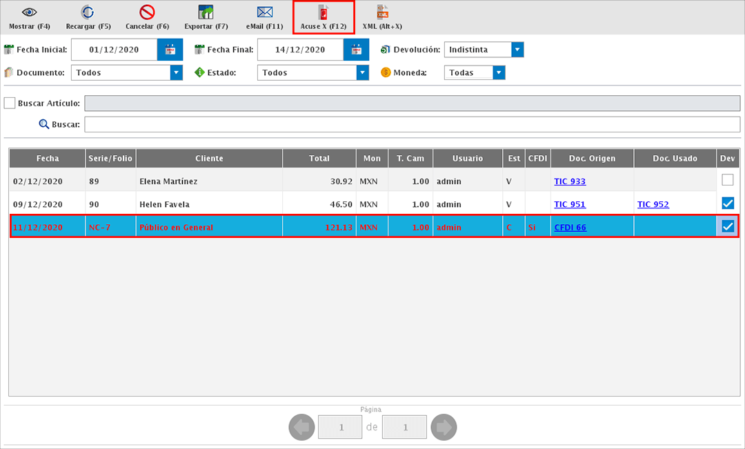 punto de venta-acuse