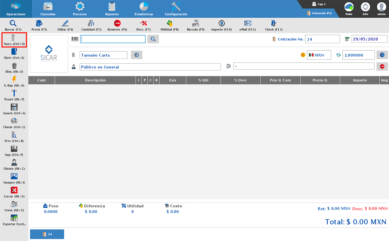 punto de venta-cotización