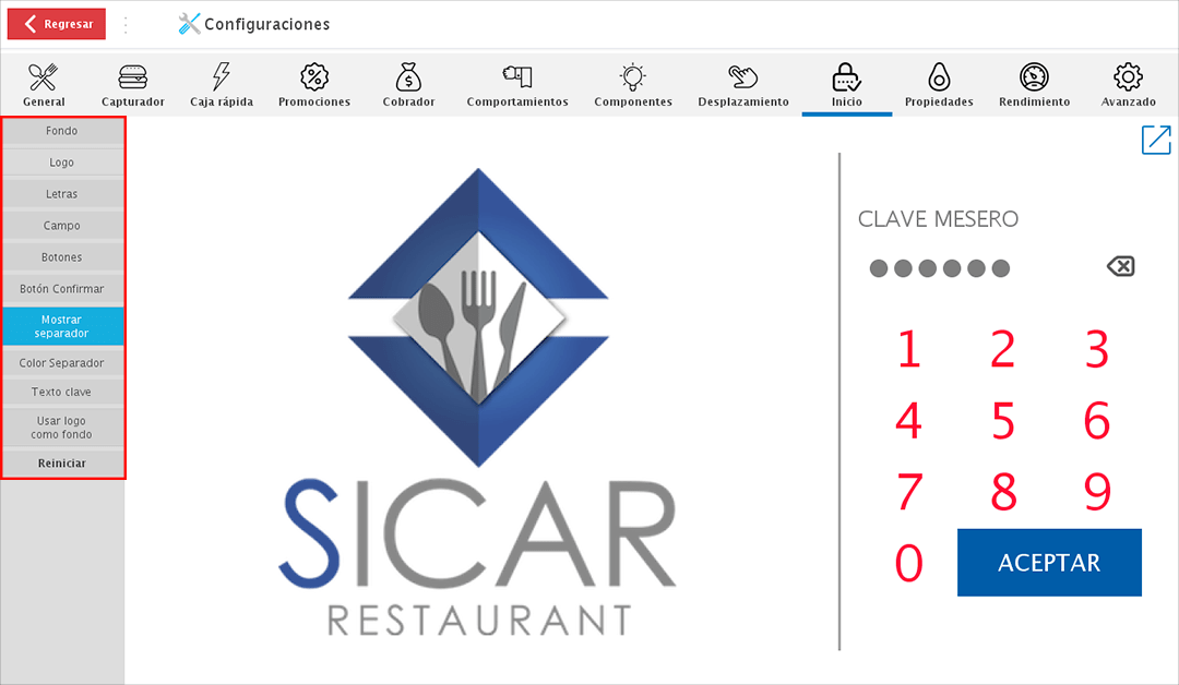 punto de venta-configurciones comandero