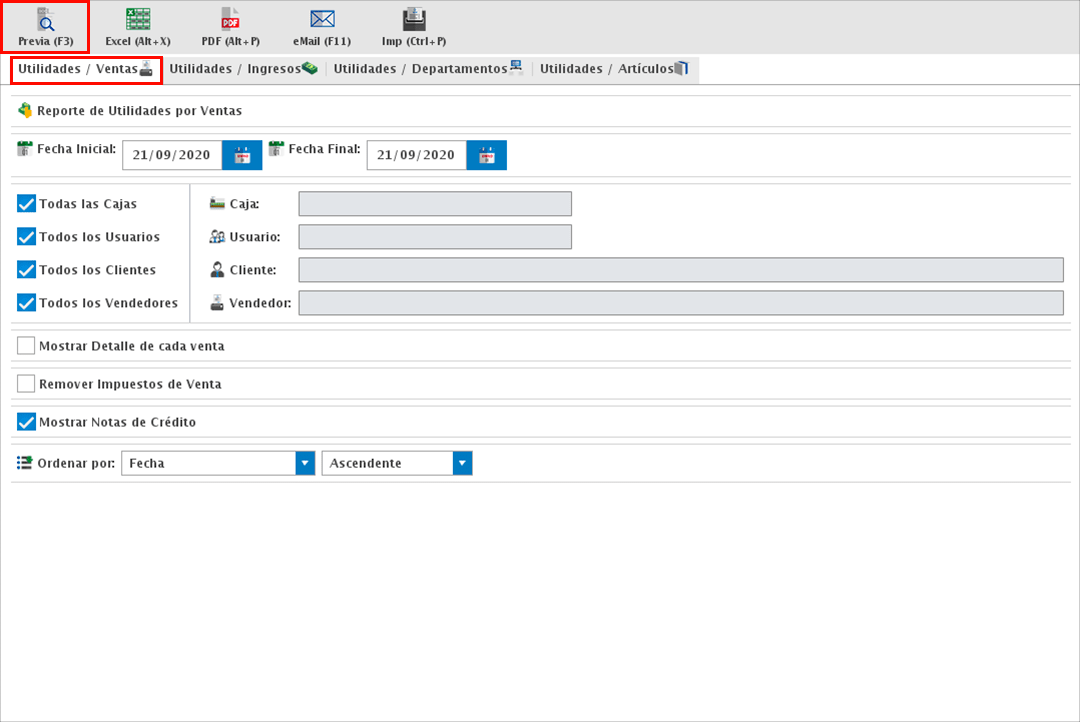 punto d eventas-reportes