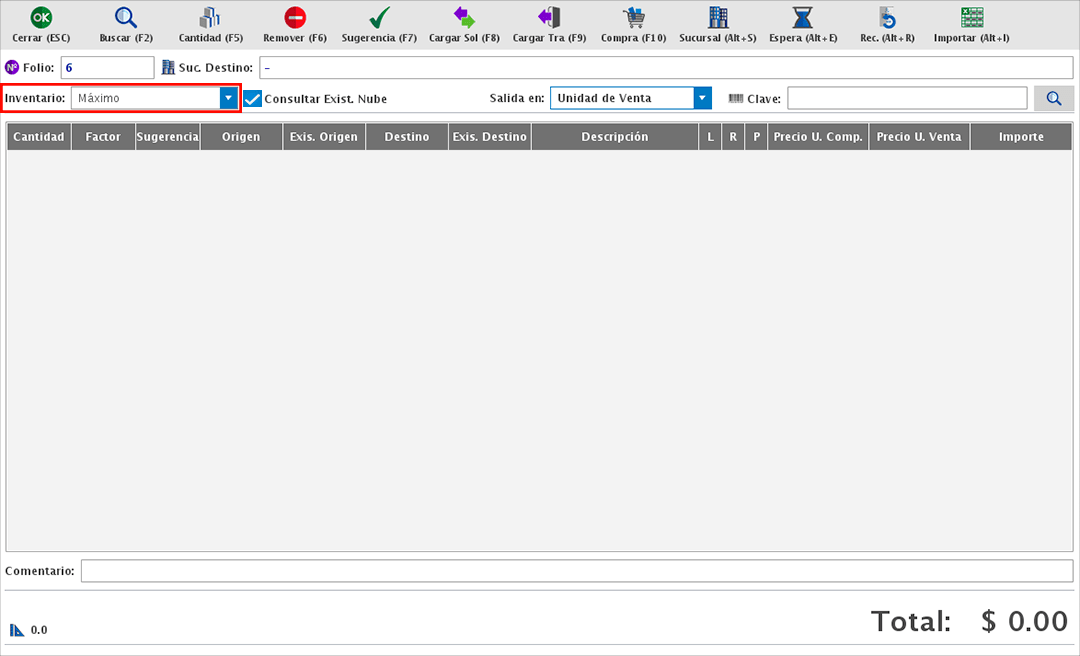 punto de venta-traspasos