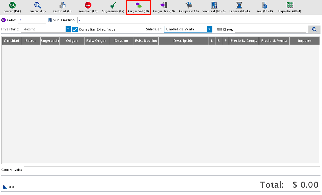 punto de venta-traspasos