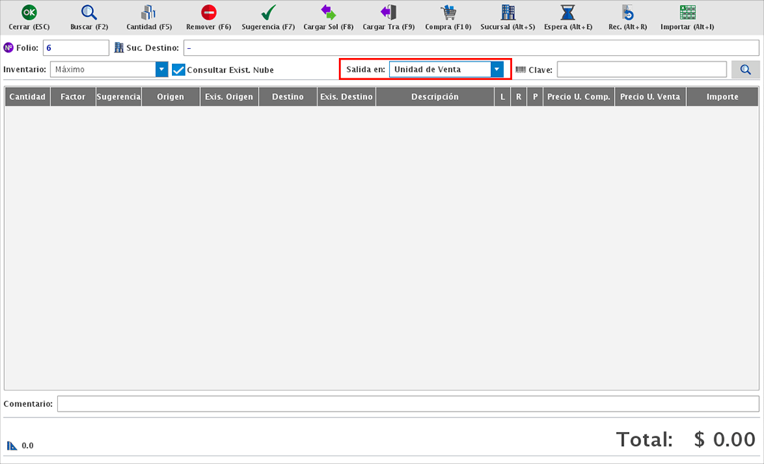 punto de venta-traspasos