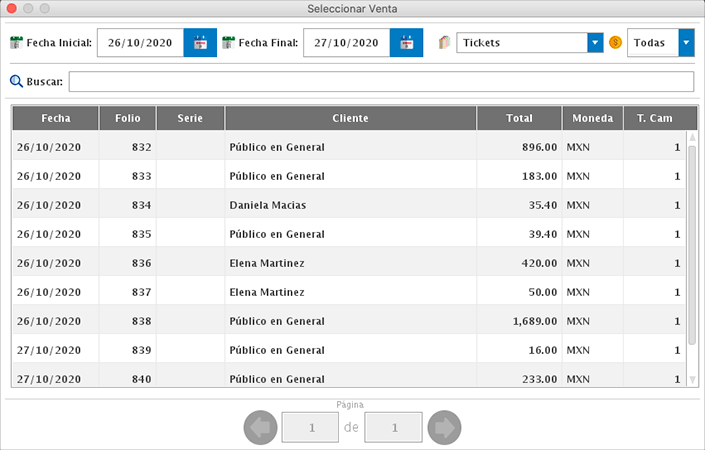 punto de venta-nota de crédito