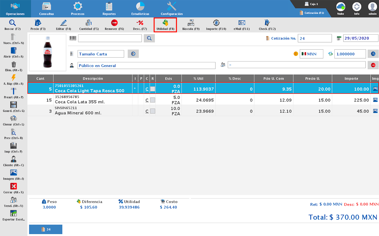 punto de venta-cotización